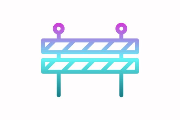 Blockade Rainbow Coloring Icon: A Versatile Graphics Asset