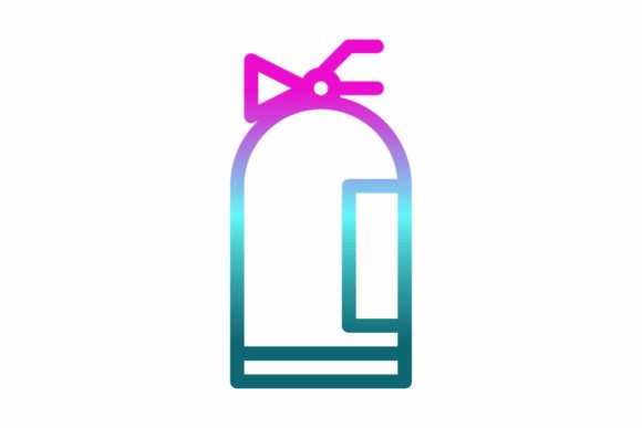 Bonfire Rainbow Coloring Icon: A Versatile Graphics Asset