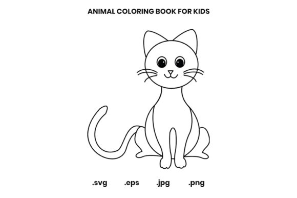 Charming Cat Coloring Page for Creative Kids