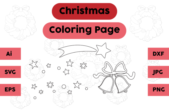 Christmas Coloring Page Star Bell Set 04: A Brand Designer's Review