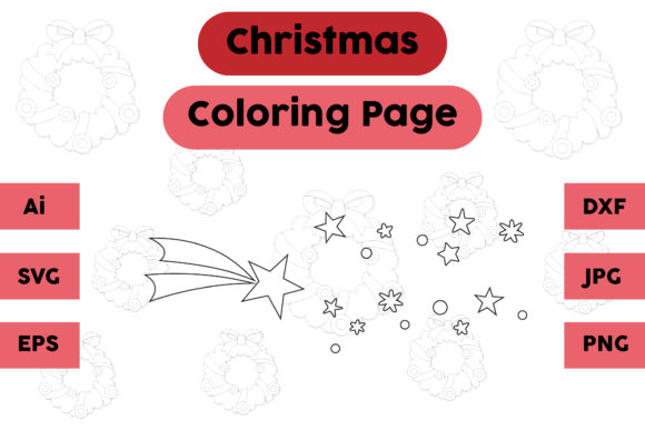 Christmas Coloring Page Star Set 03: A Seller's Graphics Review