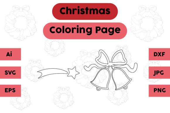 Christmas Coloring Pages Amp Graphics: Star Bell Set 03 Review