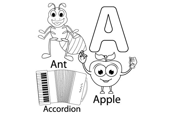 Coloring the Letter A: A Charming Graphics Asset for Crafters