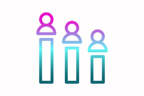 Evaluating a Rainbow Chart Icon for Small Business Graphics