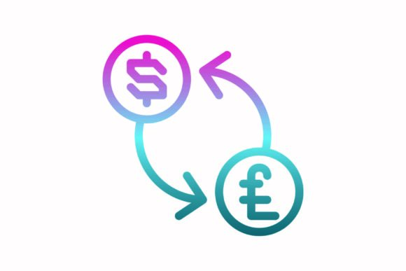 Exchange Rainbow Coloring Icon for Business Graphics & Icons
