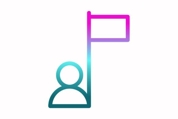 Flag Rainbow Coloring Icon: A Vibrant Addition to Graphics and Icons