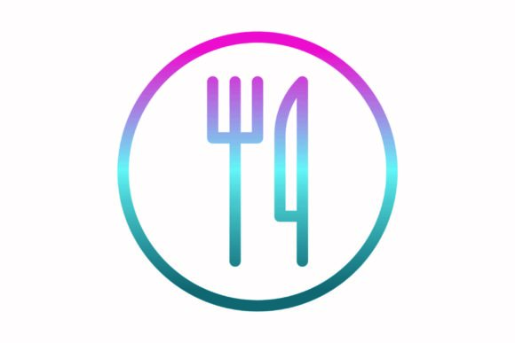 Food Rainbow Coloring Icon: A Vibrant Graphics Solution