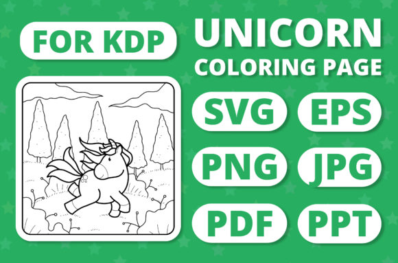 Integrating KDP Unicorns Seasons Coloring Page 4 into Professional Brand Identity