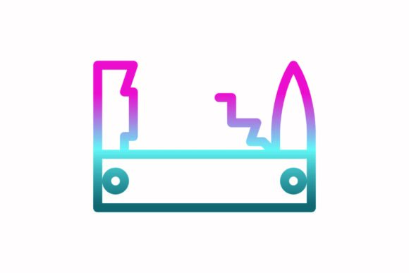 Knife Rainbow Coloring Icon: A Vibrant Addition to Your Graphics