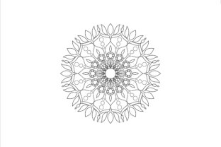 Review: Coloring Mandala Art Book 0126 for Graphics and Crafts