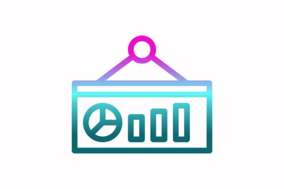 Sign Rainbow Coloring Icon: A Versatile Graphic for Content Creators