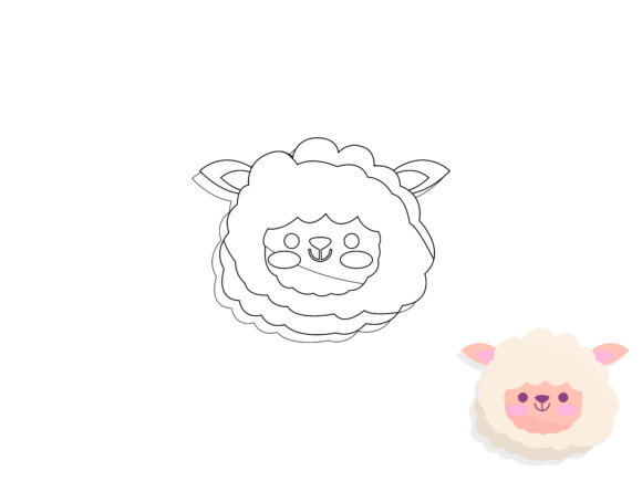 Vector Kids Coloring Sheep: A Must-Have for Crafters