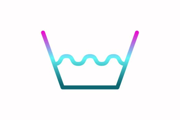 Water Rainbow Coloring Icon: A Vibrant Addition to Your Brand
